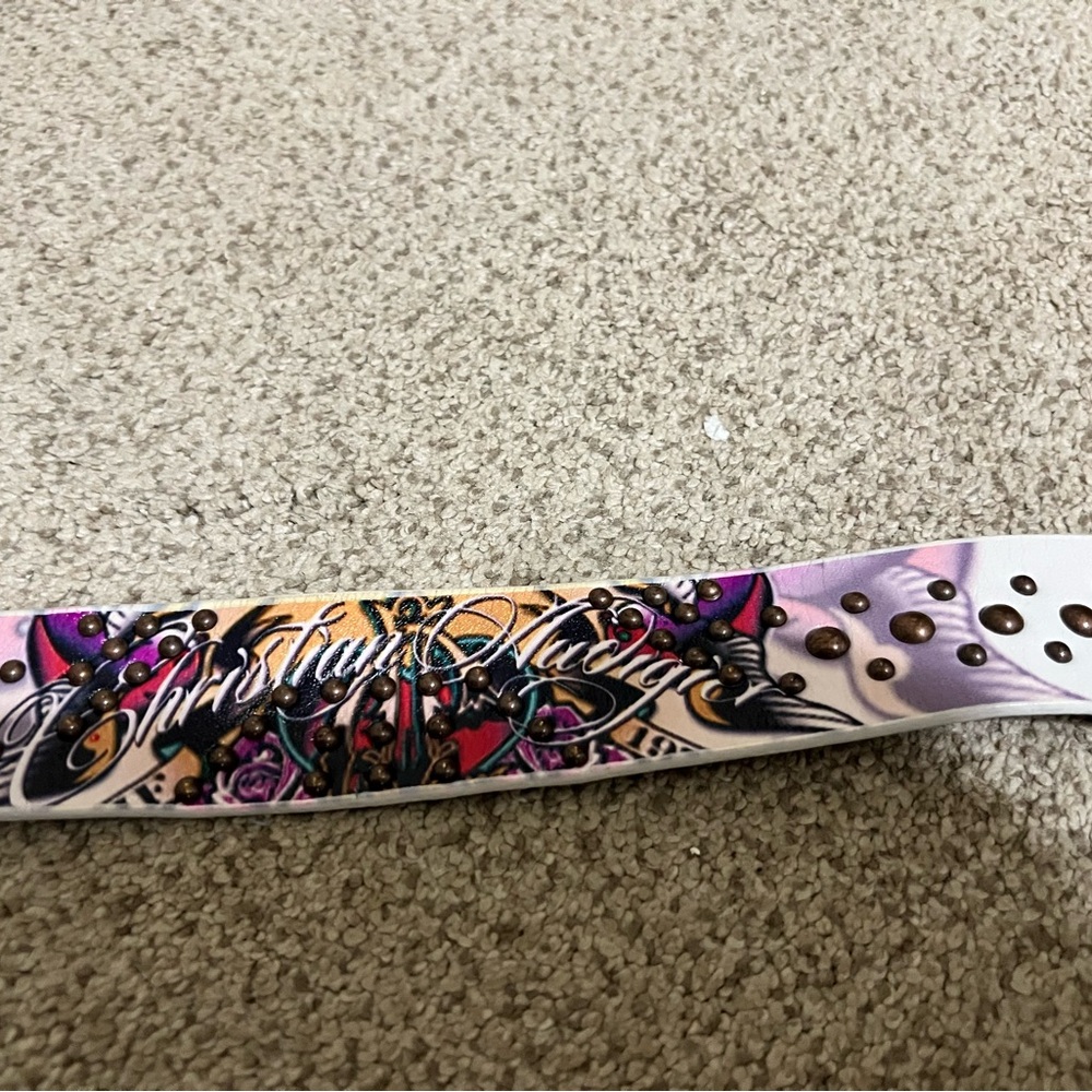 Ed Hardy by Christian Audigier Vintage Leather-38 Inches Long